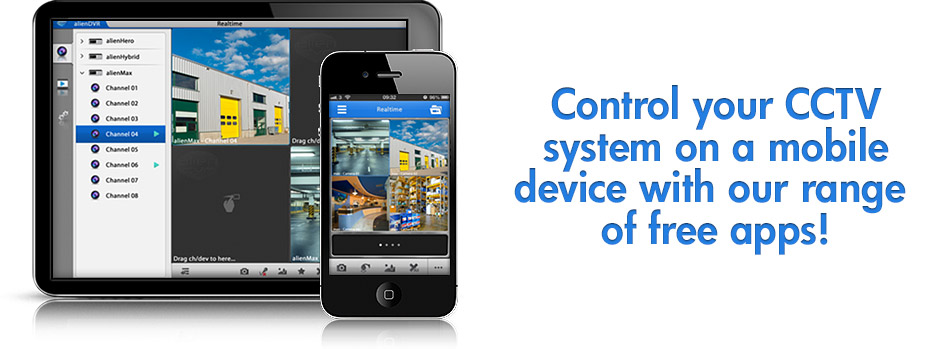 Control your CCTV system on a Mobile phone