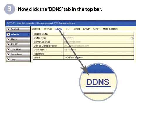 Dynamic DNS  step 3